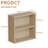 2-Tier Bookshelf Storage Shelves, 23.7 Inch Open Shelf Bookcase, Floor Standing Unit Wooden Bookcase Storage Organizer,Retro-1082592360