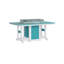 Berlin Gardens Garden Classic Regular Top With White Base Fire Pit Counter Height Dining Table-1726389566-1726389511