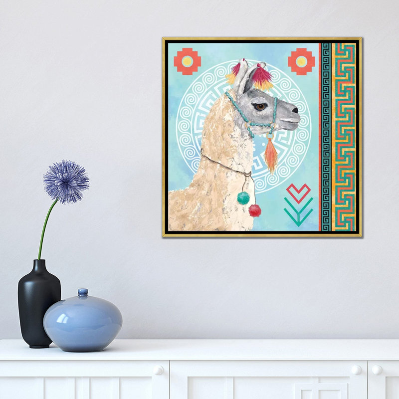 Impression, H 18 po x l 18 po x 1,5 po, Toile encadrée d'or, Aucun mat