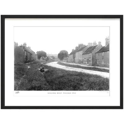 Gilling West, Village 1913 - Single Picture Frame Print