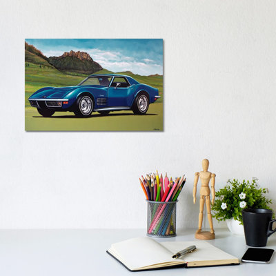 Chevrolet Corvette Stingray 1969 by Paul Meijering - Painting on Canvas