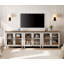 Buffet Scarlett avec 6 portes en verre, armoire avec tablette réglable-1647071074