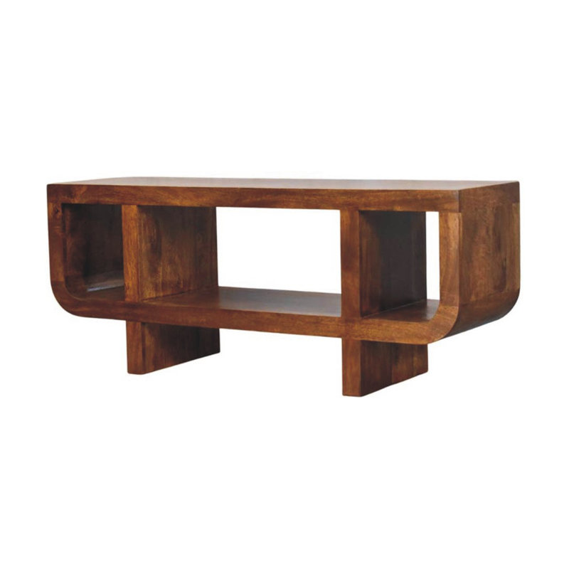 Nanafalia Solid Wood 50cm H Media Shelves