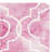 Berman Hand Tufted Wool/Cotton Geometric Rug in Rose/Ivory-20945954