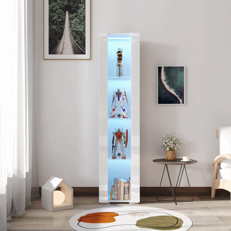 Armoire avec lampe à bande en aluminium sur le côté