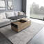 Table basse à plateau relevable moderne avec 4 tabourets, table de centre multifonction 3 en 1, table de salle à manger extensible pour le salon