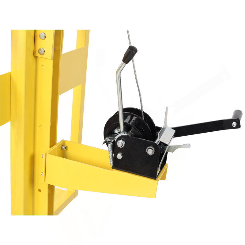 Élévateur de panneau de cloison sèche pour murs, capacité de charge 150 lbs, cloison sèche pour panneau de gypse, contreplaqué, isolant, panneau de ciment. Jaune