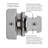 Double Demountable Hinge 1-1/4" overlay Face Frame Self-Close - Satin Nickel - Cabinet Door Hinges (Set of 2)-125347246-37287752