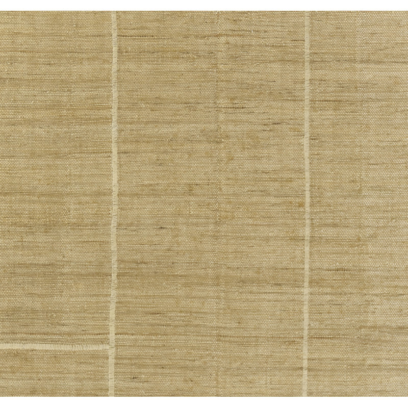 Striped Area Rug in Tan, Rectangle 6'3" x 9'