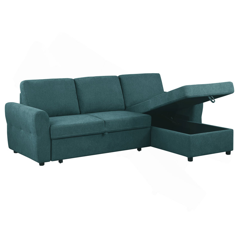 Canapé-lit modulaire Kenna, Bleu sarcelle