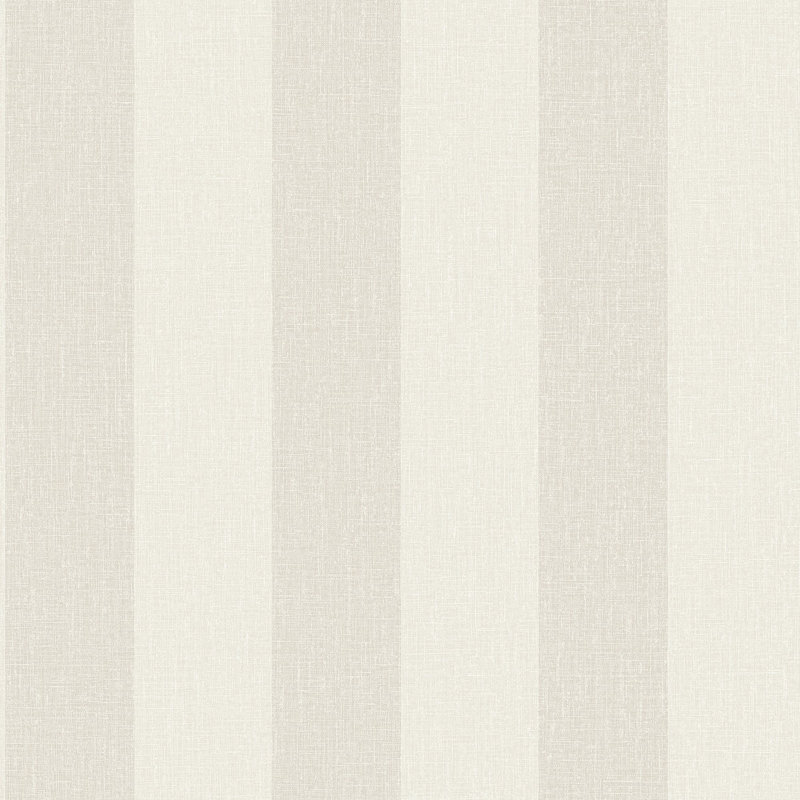 Atmosphere Collection Striped Virus Protection Coated Wallpaper Roll, Cream