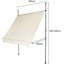 Dakota Fields 300 cm W x 150 cm D Polyester Retractable Patio Awning-464344-240892948