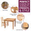 4 - Person Solid Oak Dining Set