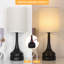 Ensemble de 2 lampes de chambre à coucher à commande tactile Trombetta pour salon avec 2 ports de chargement USB-196100416-196100420