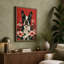 Boston Terrier in Bloom Botanical - Wrapped Canvas-838886851-838886870