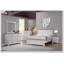 Commode à quatre tiroirs de style campagnard avec finition beige, mobilier de chambre rustique en bois massif pour un rangement élégant