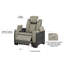 Fauteuil inclinable Bruno gris-122763986