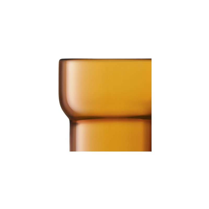 Utility Handmade Drinking Glass, Amber
