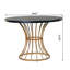 Table de salle à manger ronde avec base piédestal