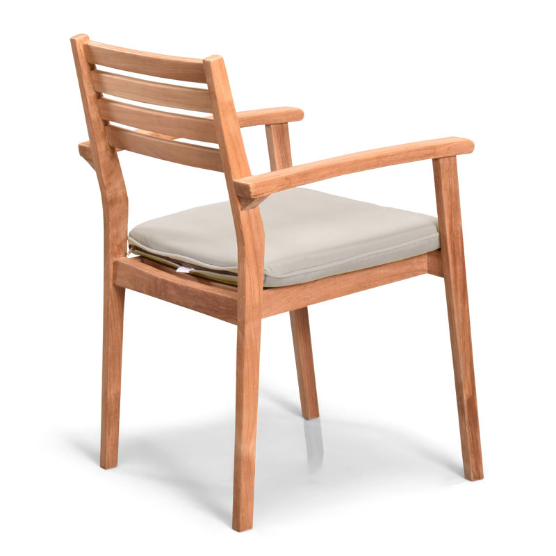 Universal Dining Arm Chair Cushion, Light Gray