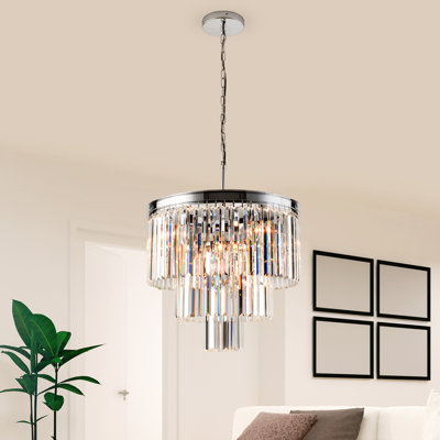 7 - Light Chrome Unique/Statement Pendant