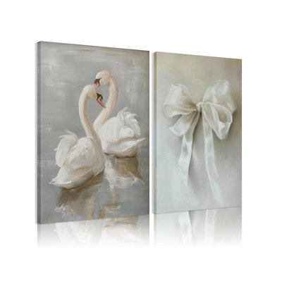 2 Piece Wrapped Canvas Wall Art