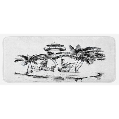 Tapis de cuisine tropical