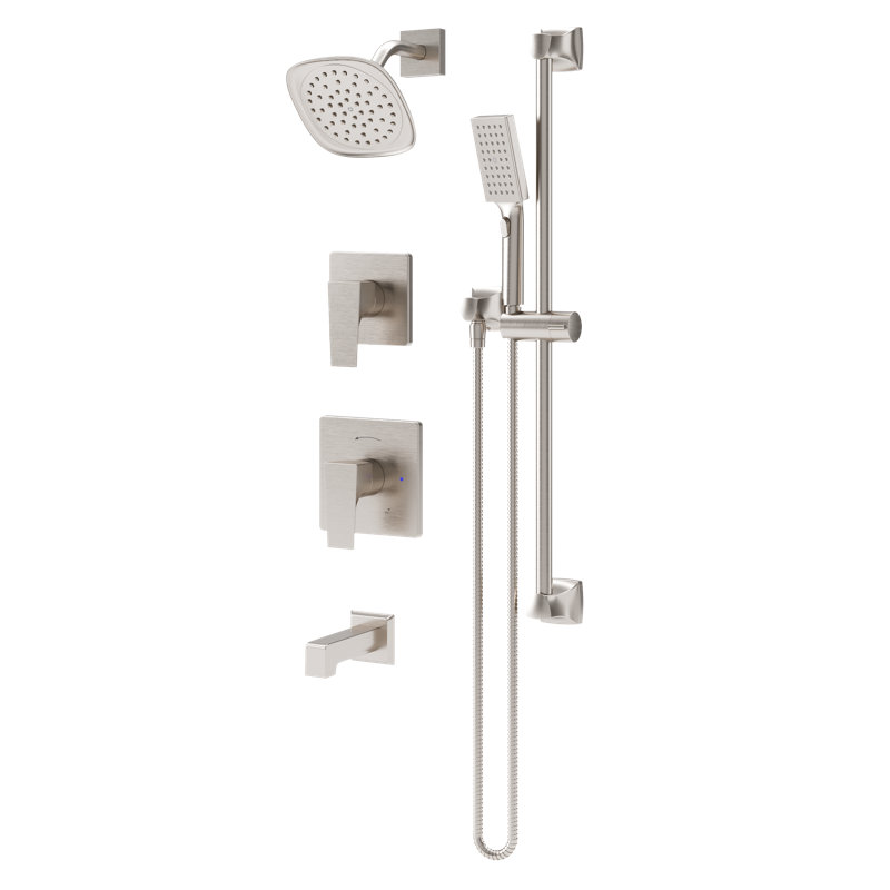 Système de baignoire et douche Verity HydroMersion avec douchette, Nickel satiné