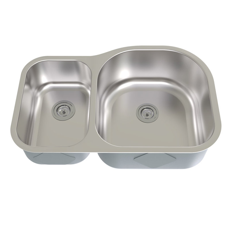31.5'' L Double Bowl Stainless Steel Kitchen Sink