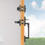 La Jolla Handleset with Single Cylinder Deadbolt and Contemporary Door Lever and Square Rosette-2060374206-2060374450