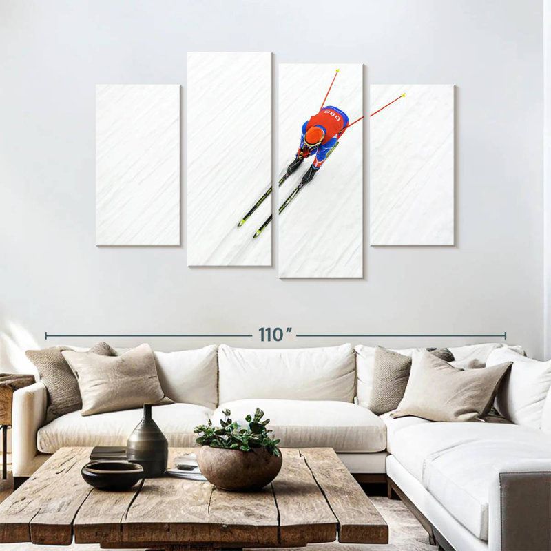Sireci Biathlon Skier, 54" H x 84" W