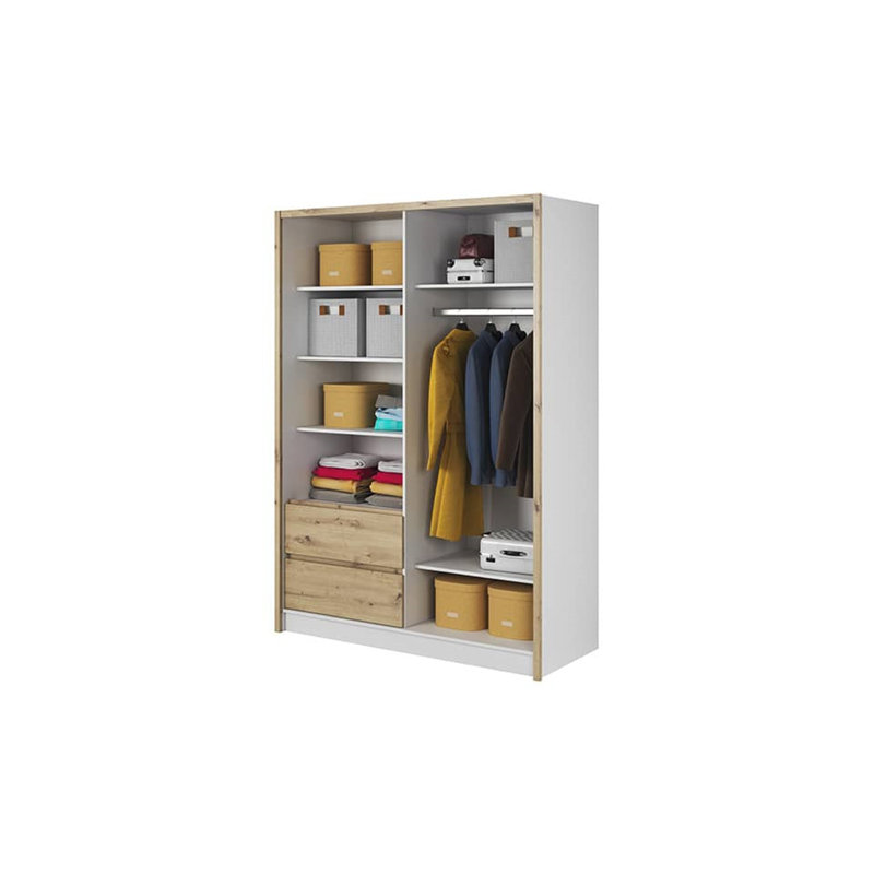 Delcia 3 Door Wardrobe, Artisan Oak