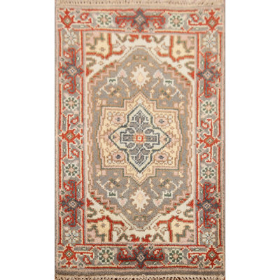 Hand-Knotted Wool Traditional  Oriental Rug 2x3