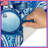 Blue Abstract Drumset Bath Mat-658868397