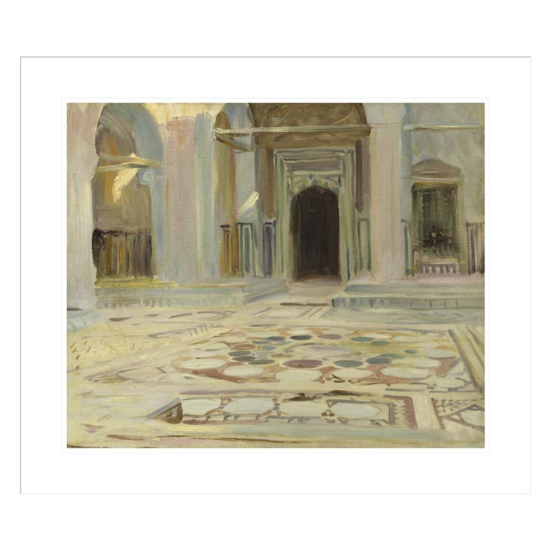 «Pavement Cairo» par John Singer Sargent, impression giclée sur cadre, H 23,5 po x l 27,1 po