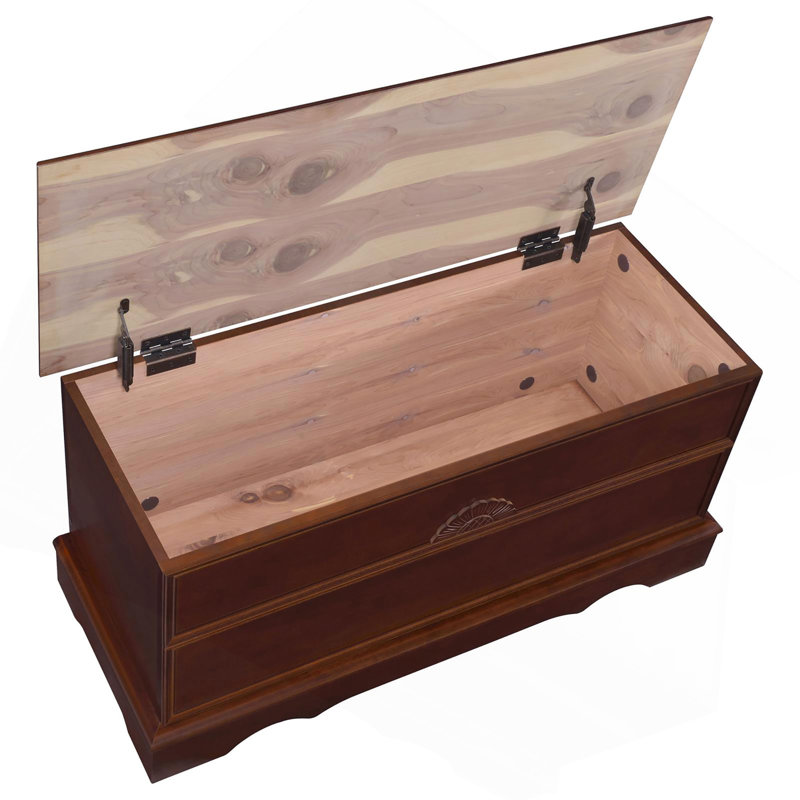 Commode rectangulaire en cèdre brun chaud