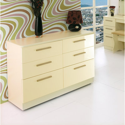 Fully Assembled Yvette 6 Drawer Chest