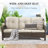 Wicker Outdoor Patio Sofa-1157918759