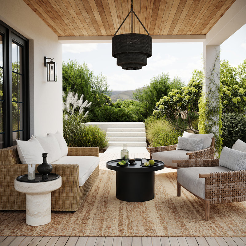 Nellea Modern Indoor/Outdoor Area Rug, Rectangle 4' x 6'