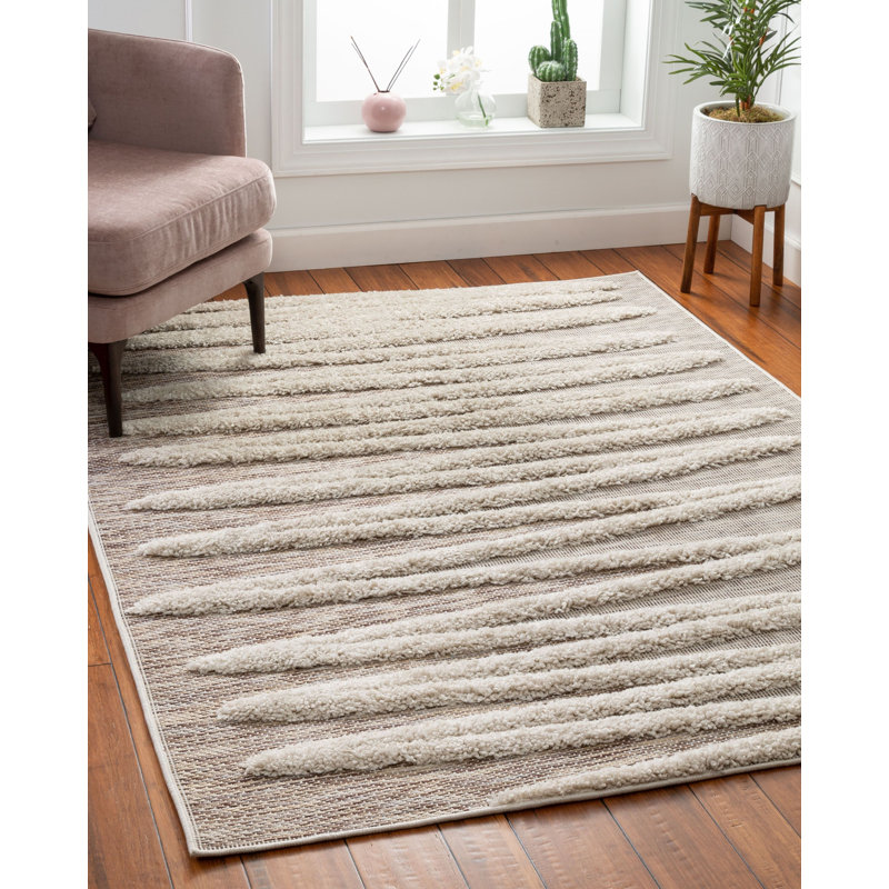 Bellagio Geometric Synthetic Hand Woven Area Rug, Rectangle 120 x 160 cm