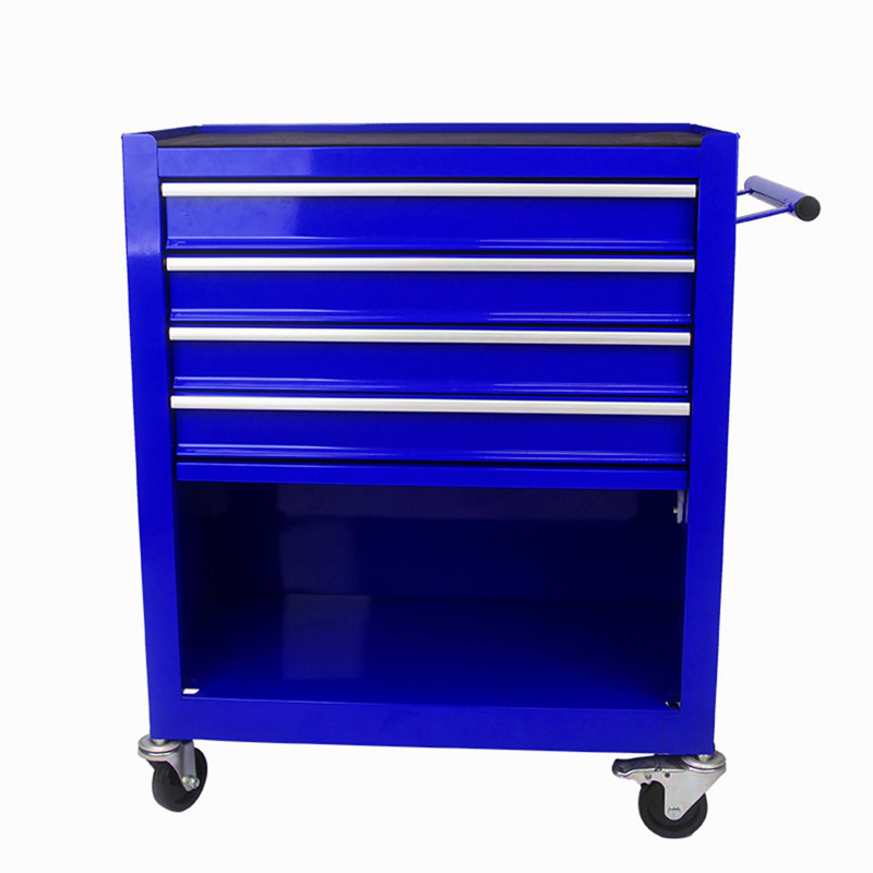 Chariot à outils multifonctionnel avec 4 roulettes, Bleu