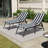 2PCS Outdoor Lounge Chair Cushion Replacement Patio Funiture Seat Cushion Chaise Lounge Cushion-459887174