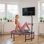 Mini trampoline 45 po, tapis d'exercice pliable