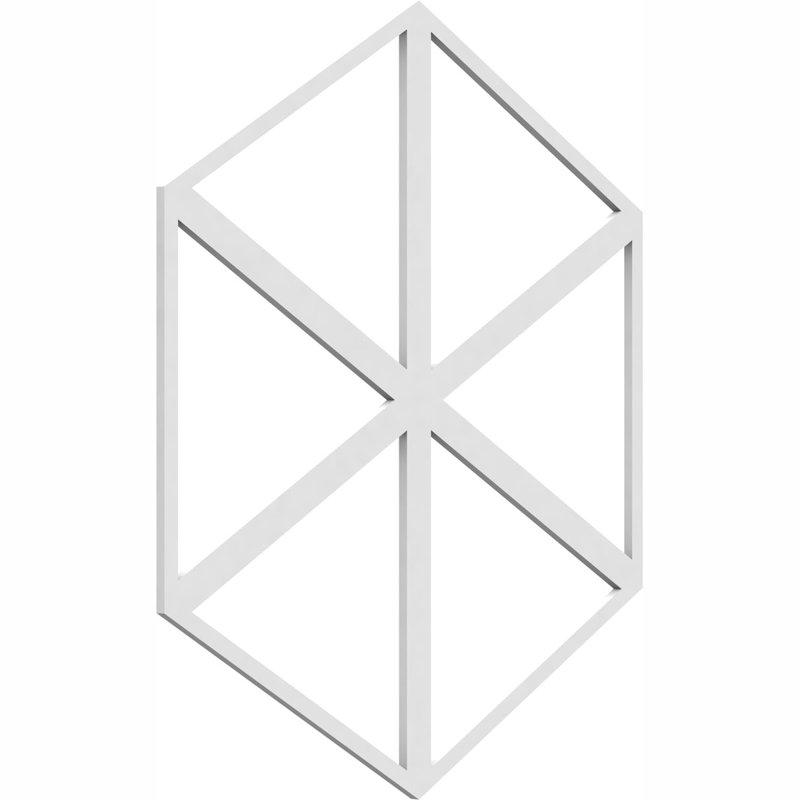 27'' H x 23.37'' W x 0.37'' D PVC Wall Panels