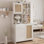 Armoire de cuisine avec tablette réglable, armoire de rangement de 71 po avec support à micro-ondes, armoires pour cuisine, salle à manger, salon