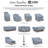 Herz Outdoor Patio Chaise Lounge Cover