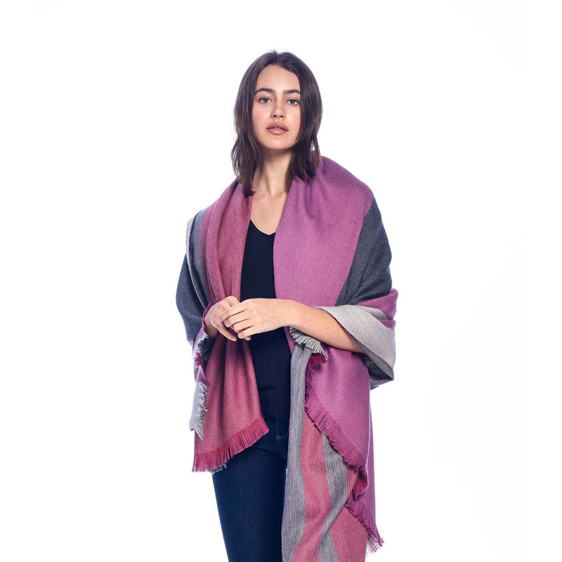Hand Woven Throw Blanket, Sangria