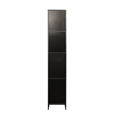 Black Freestanding Cabinet In Kitchen & Dining Room. Shelves. 13.45*11.6*74.97, 56.59Lbs. Stylish Functional. Room Cabinet, Black. Two Doors, Elegant Design. Made