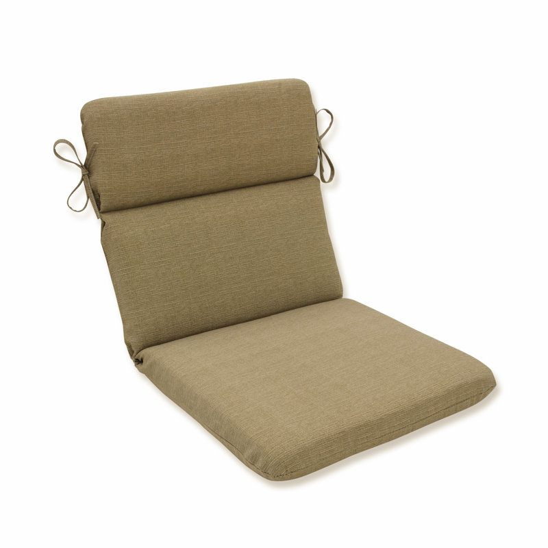 Renell Outdoor 3'' Lounge Chair Seat / Back Cushion, Taupe Textured Solid