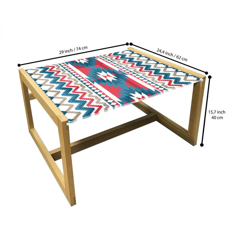Jakara Sled Coffee Table, 62cm H x 74cm W x 40cm D